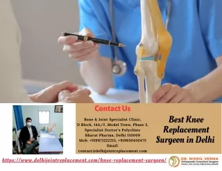 The Best Knee Replacement Surgeon in Delhi NCR