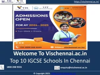 Top 10 IGCSE Schools In Chennai