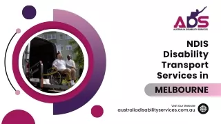 NDIS Disability Transport Services in Melbourne