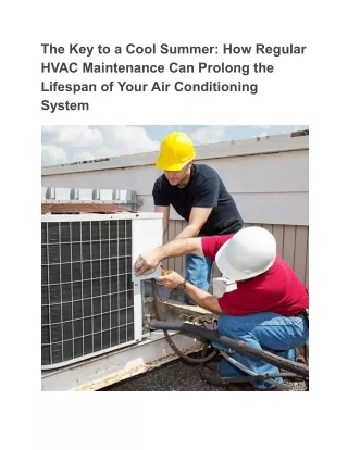 How Regular HVAC Maintenance Can Prolong the Lifespan of Your Air Conditioning System