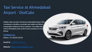 Taxi Service at Ahmedabad Airport, Best Taxi Service at Ahmedabad Airport