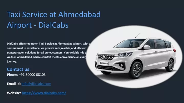 taxi service at ahmedabad airport dialcabs