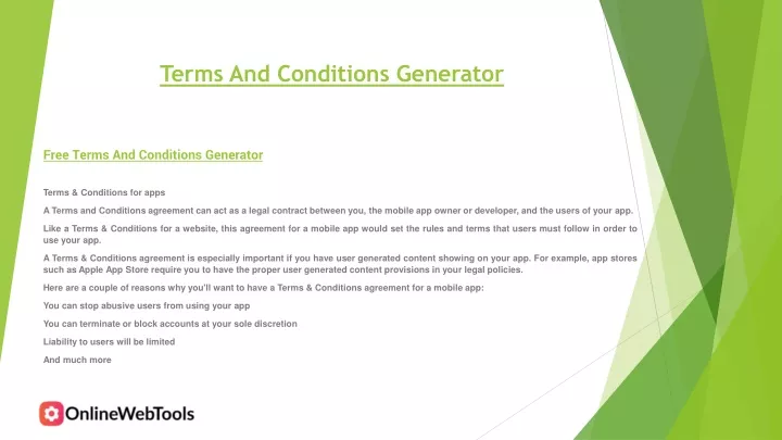 terms and conditions generator