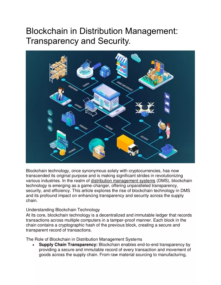 blockchain in distribution management