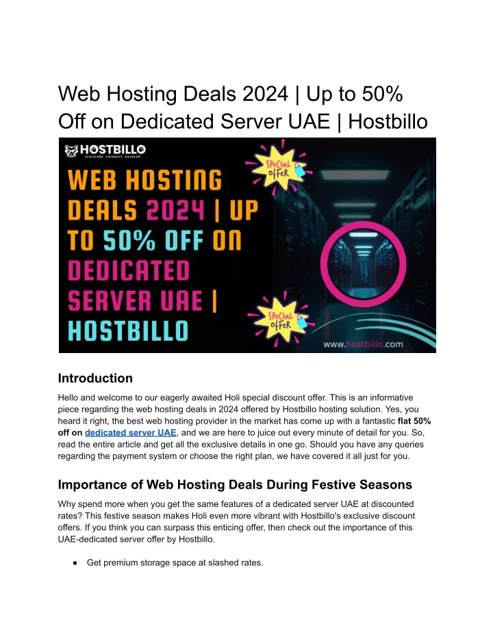 web hosting deals 2024 up to 50 off on dedicated