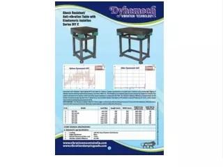 Introducing Dynemech Anti-Vibration Tables Series - A Comprehensive Solution for Vibration Control