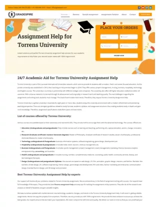 Excelling with Gradespire: Your Ultimate Torrens University Assignment Aid