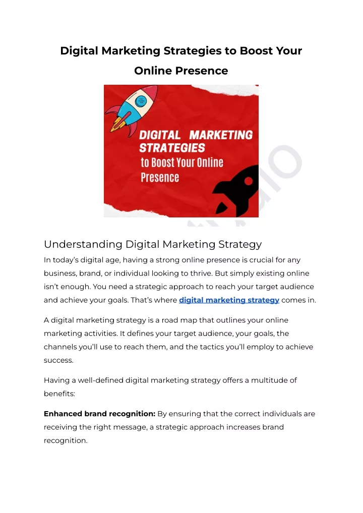 digital marketing strategies to boost your