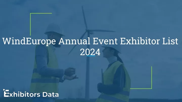 windeurope annual event exhibitor list 2024