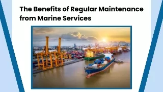 Marine Maintenance Solutions Provider