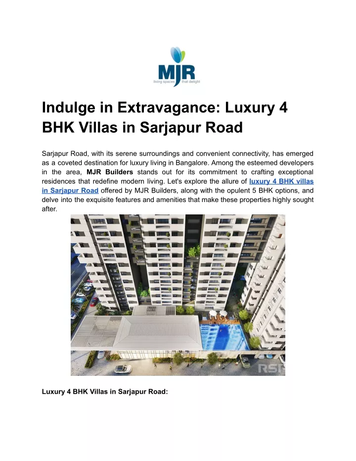 indulge in extravagance luxury 4 bhk villas