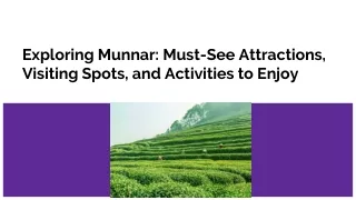 exploring munnar must see attractions visiting spots and activities to enjoy