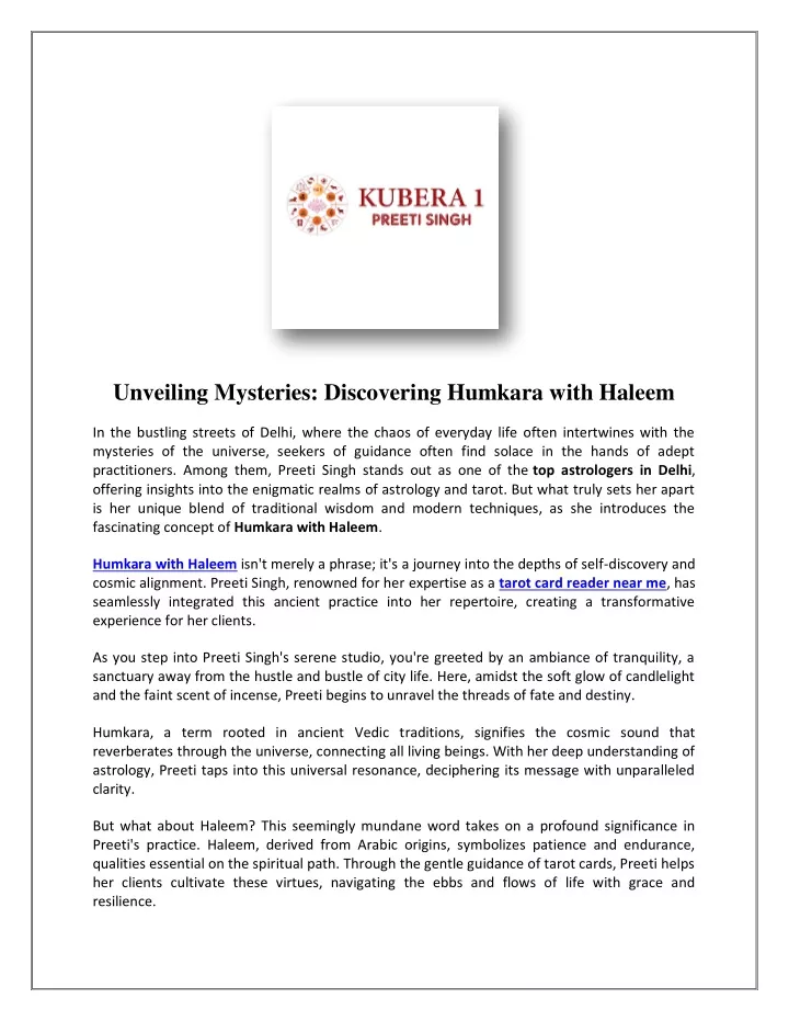 unveiling mysteries discovering humkara with