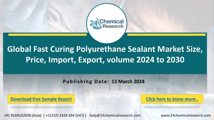 global fast curing polyurethane sealant market