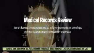 Know the benefits of Automated medical processing - Netmarkservices in US