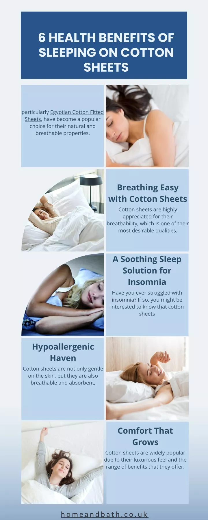 6 health benefits of sleeping on cotton sheets
