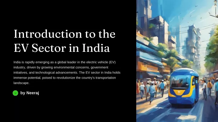introduction to the ev sector in india