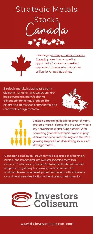 Strategic Metals Stocks Canada
