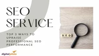 Top 3 Ways to Upraise Professional SEO Performance