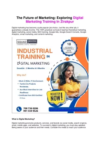 Master the Digital Realm: Zirakpur's Premier Digital Marketing Training