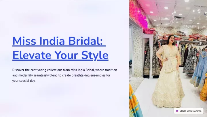 miss india bridal elevate your style