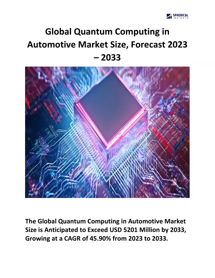 global quantum computing in automotive market