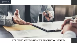 Get Insights and Implications from a Forensic Mental Health Evaluation in Yakima