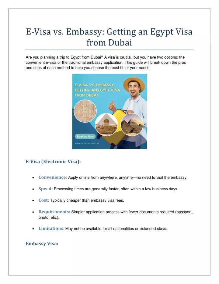 e visa vs embassy getting an egypt visa from dubai