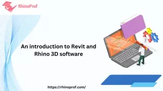 An introduction to Revit and Rhino 3D software