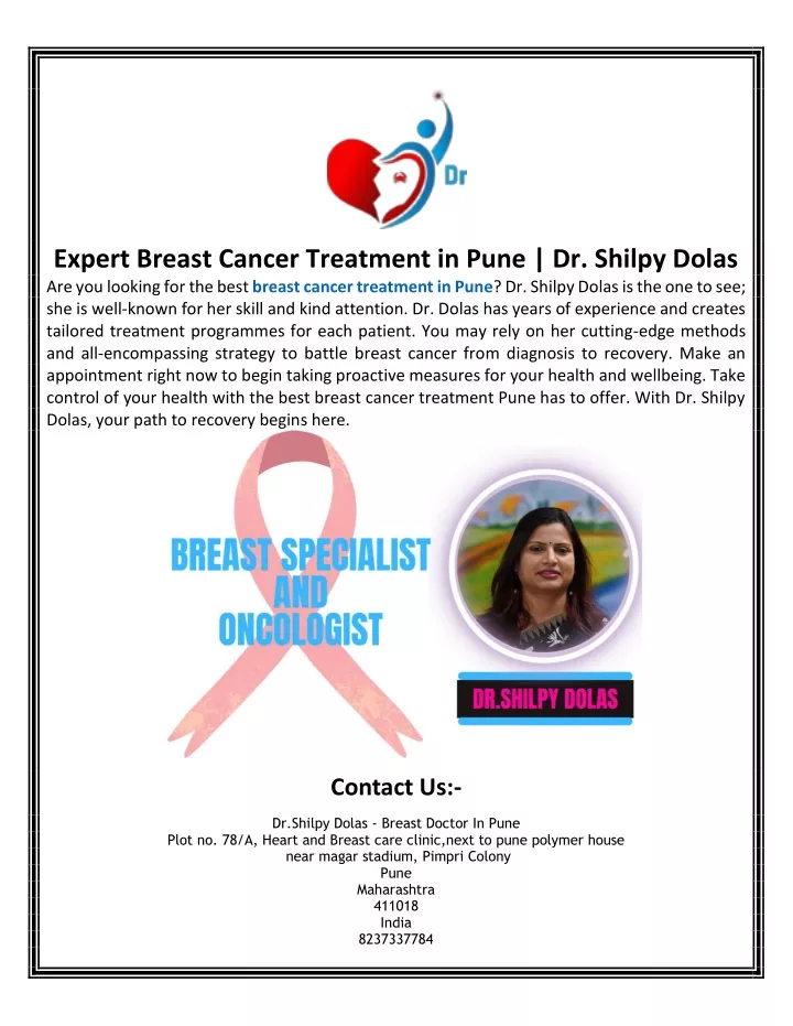 expert breast cancer treatment in pune dr shilpy