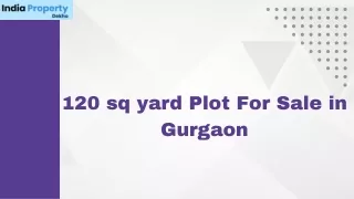 120 sq yard plot in sector 95 Gurgaon