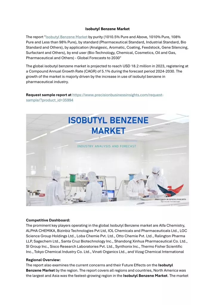 isobutyl benzene market