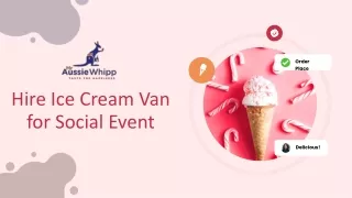 Hire Ice Cream Van  for Social Event
