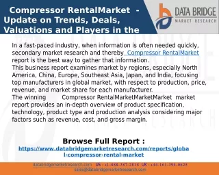 compressor rentalmarket update on trends deals