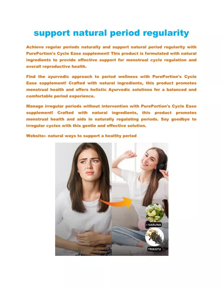 support natural period regularity