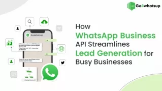 How WhatsApp Business API Streamline lead generation for busy Businesses