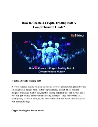 How to Create a Crypto Trading Bot_ A Comprehensive Guide