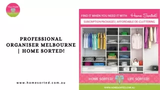 Professional Organiser Melbourne | Home Sorted!