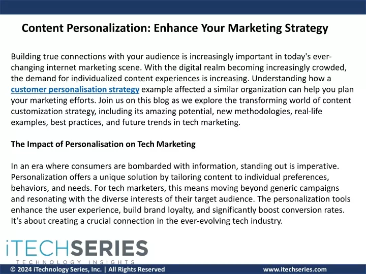 content personalization enhance your marketing