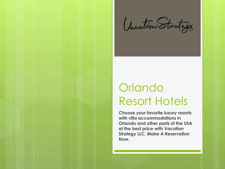 orlando resort hotels