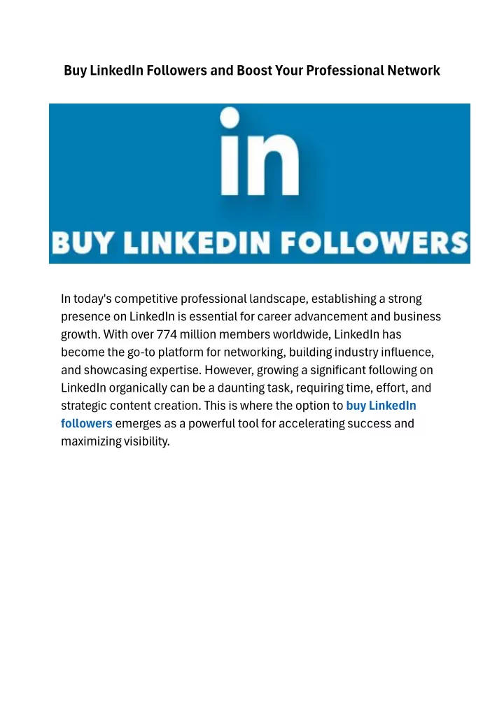 buy linkedin followers and boost your