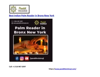 Best Indian Palm Reader in Bronx New York