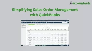 Simplifying Sales Order Management with QuickBooks