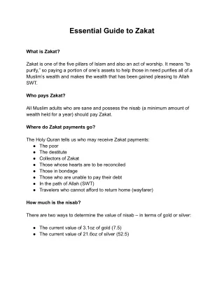 Your Essential Guide to Zakat