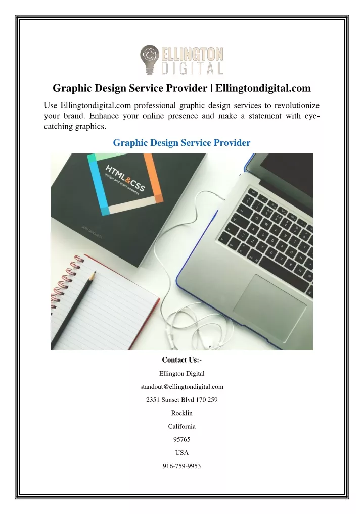 graphic design service provider ellingtondigital