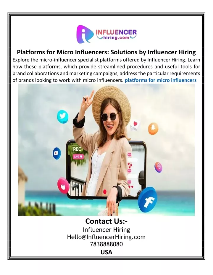 platforms for micro influencers solutions