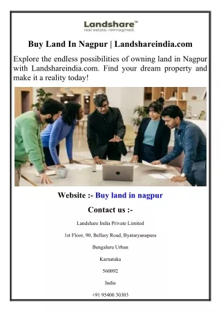 Buy Land In Nagpur  Landshareindia.com