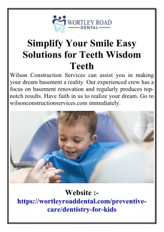 Simplify Your Smile Easy Solutions for Teeth Wisdom Teeth