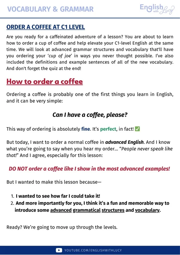 vocabulary grammar