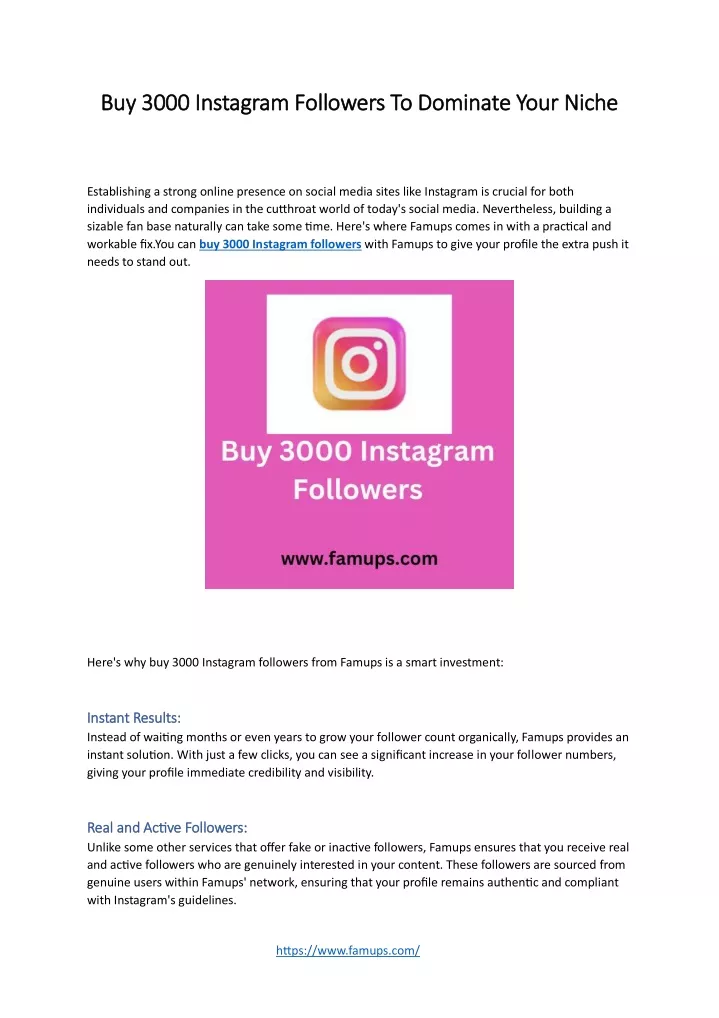 buy 3000 instagram followers to dominate your